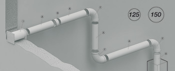 Tube flexible, système de tubes ronds
