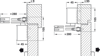 Bovenliggende deurdranger, TS 71 RF, met arm-garnituur en vastzetarm, EN 3–4, Dorma