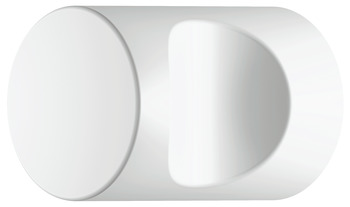 Meubelknop, van polyamide, diameter 13, 20 en 23 mm, met greepkom, cilindrisch
