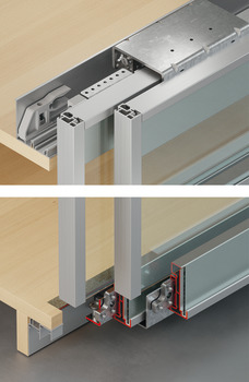 Profil de cadre en aluminium, vertical