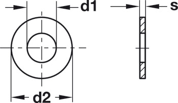 rondelle, selon normes DIN 440 et DIN EN ISO 7094