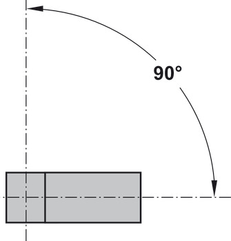 nœud d'angle, rigide, 90°, pour systèmes de piètements de tables Idea 300