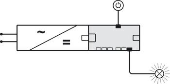Distributeur, Häfele Loox5, à 6 voies, Box to Box avec fonction interrupteur