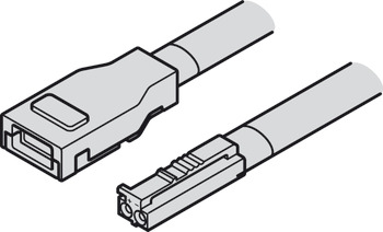 câble d'alimentation, pour bande silicone LED Häfele Loox5 24 V 8 mm 2 pôles (monochrome)