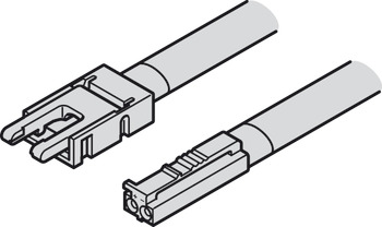 câble d'alimentation, pour Häfele Loox5 bande LED 24 V, 8 mm, COB 2 pôles (technique à 2 fils monochrome ou multi-blanc)