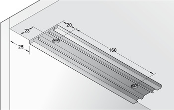 Compas à câble de commande, pour relevants en bois et avec cadre en aluminium, avec effet de freinage réglable