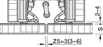 Ferrures pour portes coulissantes pivotantes, Hawa Concepta III 25/35 Pull