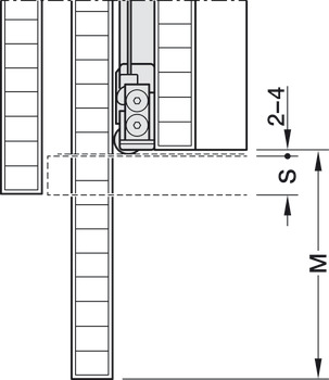 Ferrures pour portes coulissantes pivotantes, Hawa Concepta III 25/35 Pull