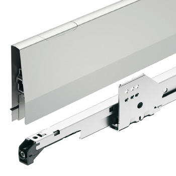 garniture de tiroir à l'anglaise, Häfele Matrix Box P50 VIS, avec façade avant, hauteur de côtés 92 mm, capacité de charge 50 kg
