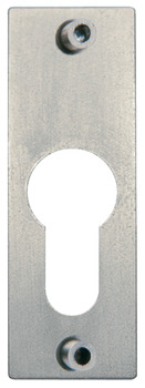 Entrée de clé, pour demi-cylindre profil européen PZ 60, nickelée