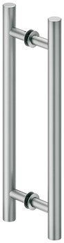 Poignée pour porte coulissante, aluminium, des deux côtés, rond
