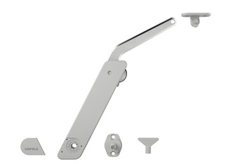 Ferrure relevante, Free flap H 1.5, bras support en métal, kit de 1