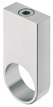 support central de tringle d’armoire, pour tringle d'armoire ronde Ø 30 mm