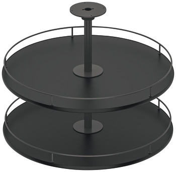 Ferrure pivotante à cercle complet, Häfele, pour meubles d'angle, avec corbeilles/tablettes
