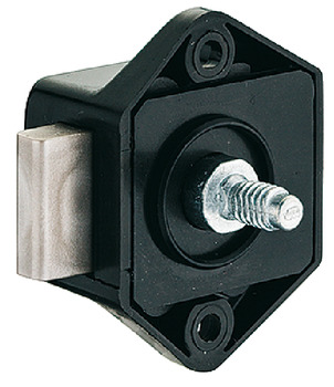 Opschroefslot met nachtschoot, Push-Lock Mini, doornmaat 15 mm