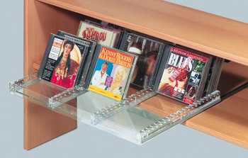 Dvd-opbergsysteem, voor dvd's staand (hoog) - de Häfele België Shop