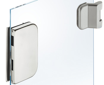 Tegenstuk-garnituur voor glazen deur, GPH 103, StarTec, met 3-delige scharnieren