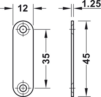 Magneetsluiting, trekkracht 3,0-4,0/4,0-5,0 kg, om te schroeven, hoekig
