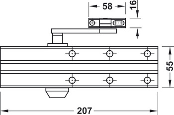 Bovenliggende deurdranger, DCL 15, EN 2–4, Startec