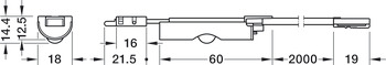Bewegingsmelder, Loox5, voor ladeprofiel Häfele Loox, 24 V