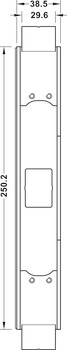 Opname-element, voor inbouwdeurscharnier Simonswerk TECTUS TE 240/340/525/526/540/541/640/645 3D (A8) SZ (SZ/1)