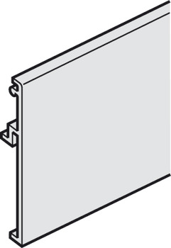 Clipfront, per binario di scorrimento combinato, 7 x 60 mm (La x A)
