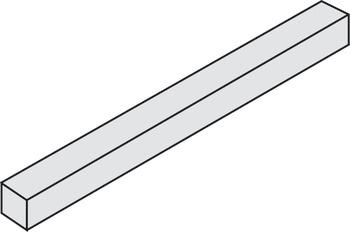 Vierkantstift, 7 mm, voor raamkrukken