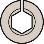Klepbeslag, Häfele Free flap H 1.5 - kunststof met metalen draagarm, set van 2 voor tweezijdige toepassing