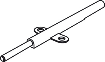 Klepschaar met kabel, voor kleppen van hout en met aluminium kader, met instelbare remwerking