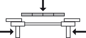 Kogelgeleider, voor 1-4 inlegbladen, voor frame- en coulissetafels