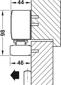 Bovenliggende deurdranger, DCL 94 BG, EN 2–5, Startec