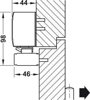 Bovenliggende deurdranger, DCL 94 FE, EN 3–6, Startec