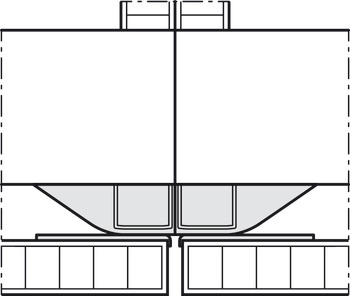 Houten vouwschuifdeuren, Hawa Folding Concepta 25, garnituur