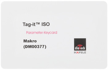 Key card, deur-open-alarm, Häfele Dialock