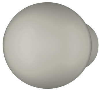 Meubelknop, van polyamide, diameter 23 mm, rond