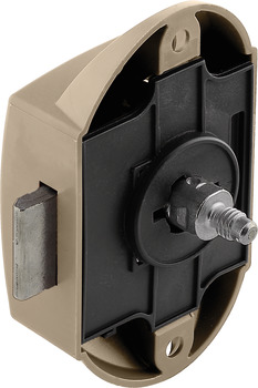 Draaistangslot, Häfele Push-Lock, doornmaat 25 mm, eenzijdig bedienbaar